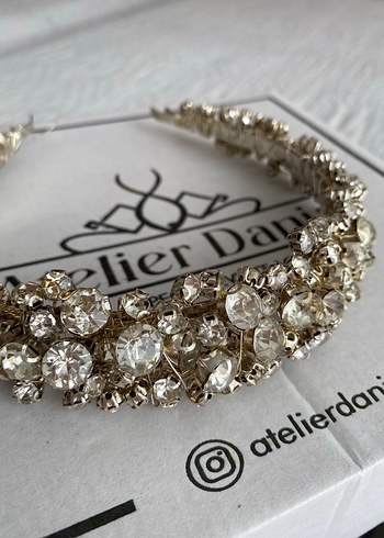 Taşlı nişan/düğün tacı - Görsel 4