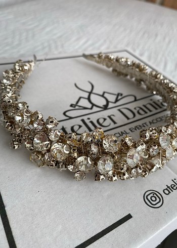 Taşlı nişan/düğün tacı - Görsel 7