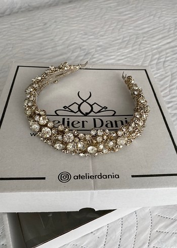 Taşlı nişan/düğün tacı - Görsel 3