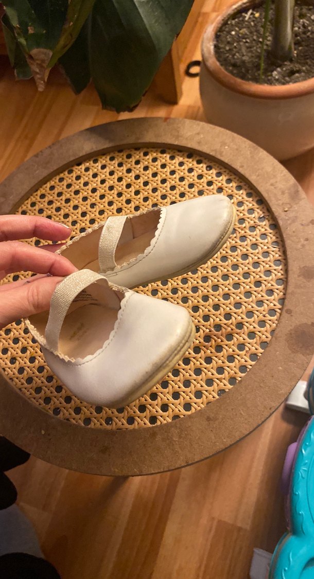 Kız Çocuk kırık  Beyaz  Babet Ayakkabı - Görsel 5