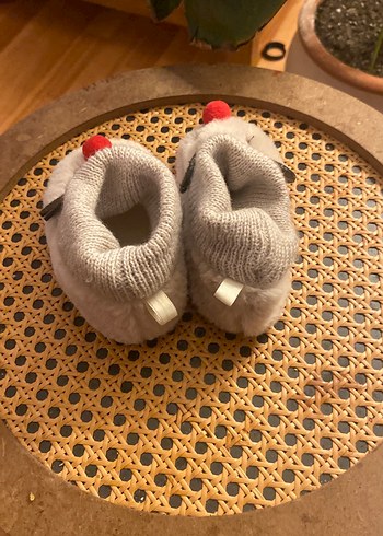 Kız Çocuk yılbaşı geyikli Sıcak Ev Terliği - Görsel 2