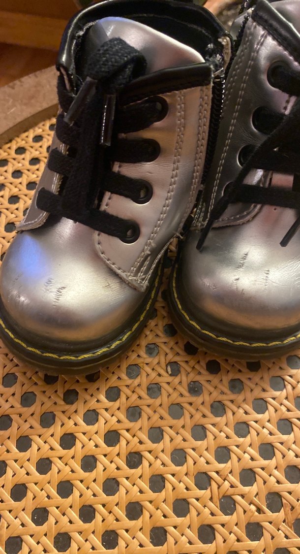 Kız Çocuk Gri Metalik Bot - Görsel 4