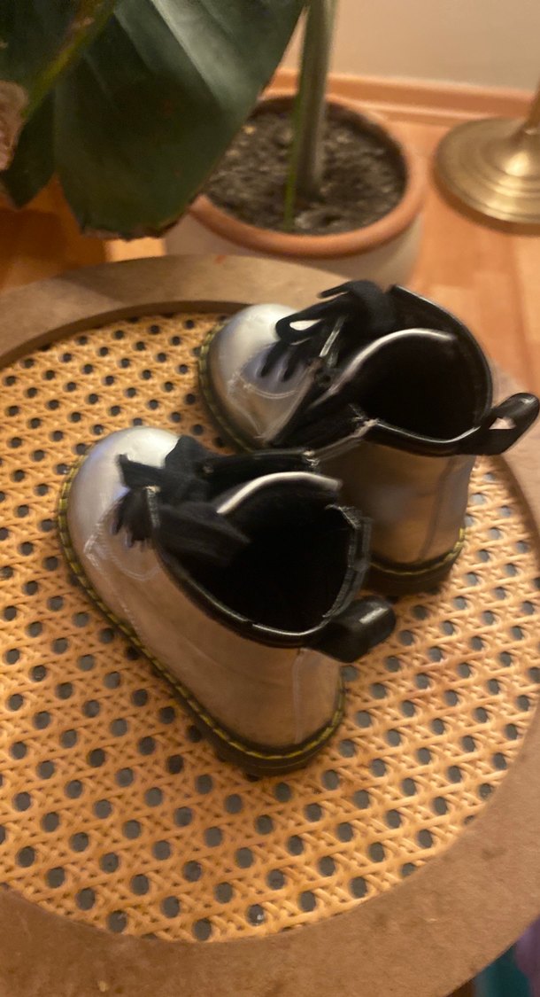 Kız Çocuk Gri Metalik Bot - Görsel 2