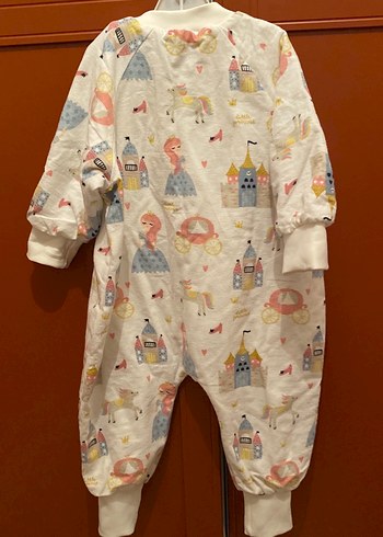 Kız Çocuk Baskılı Fermuarlı Pazen Uyku Tulumu - Görsel 2