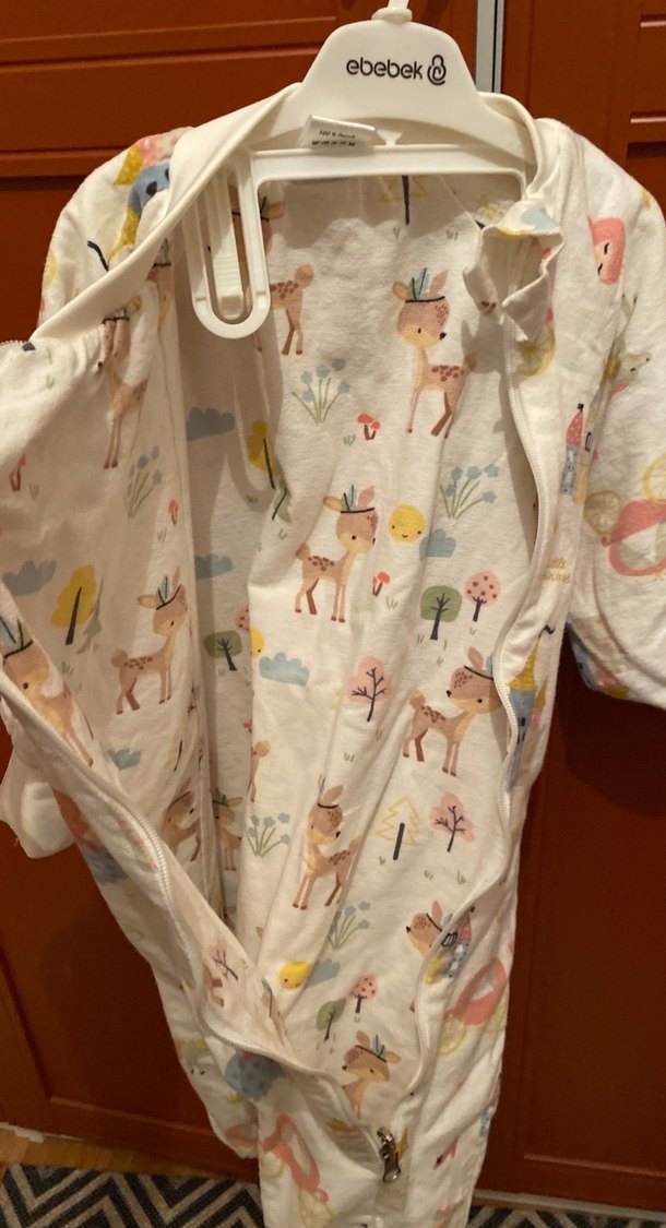 Kız Çocuk Baskılı Fermuarlı Pazen Uyku Tulumu - Görsel 3