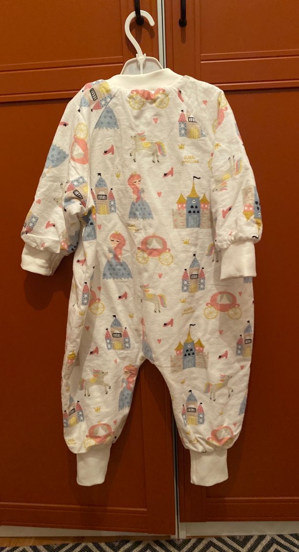 Kız Çocuk Baskılı Fermuarlı Pazen Uyku Tulumu - Görsel 2