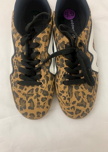 Diğer Leopar Desenli Kadın Platform Spor Ayakkabı