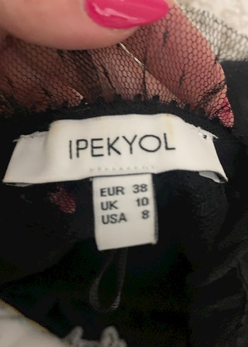 Dantel Detaylı Siyah Gotik Kadın Bluz - Görsel 4