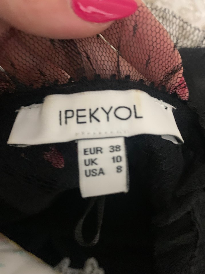 Dantel Detaylı Siyah Gotik Kadın Bluz - Görsel 4