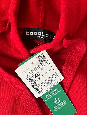 xs Beden kırmızı Renk DEFACTO OVERSİZE SWEATSHIRT