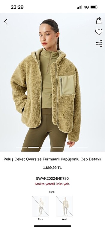 xs Beden KOTON PELUŞ CEKET