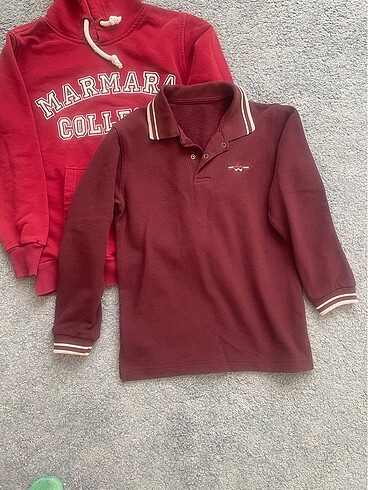 8 Yaş Beden bordo Renk Marmara Koleji Sweat