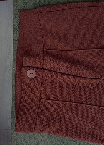 s Beden kahverengi Renk Çimalı Likralı kumaş Pantolon