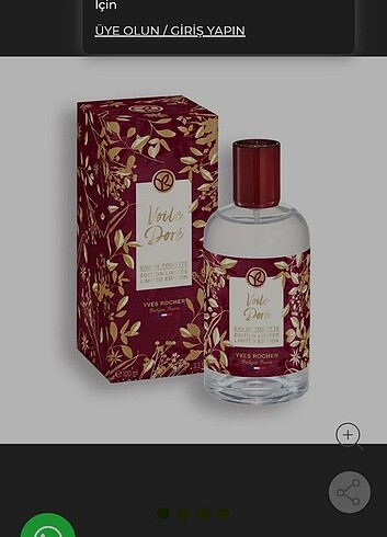 Yves Rocher parfüm Voile Dore 