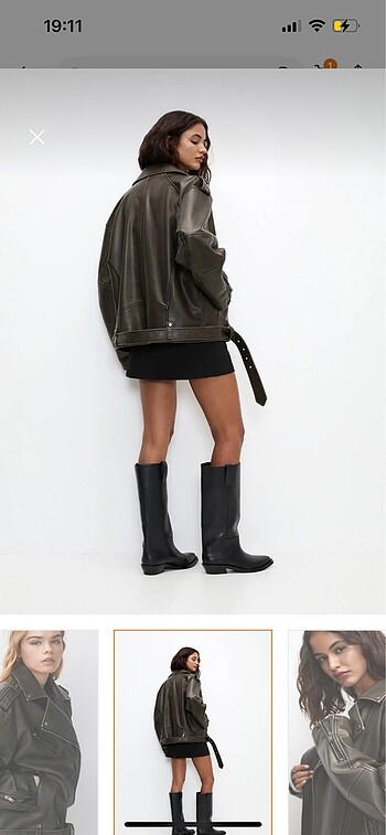 PULL AND BEAR DERİ CEKET