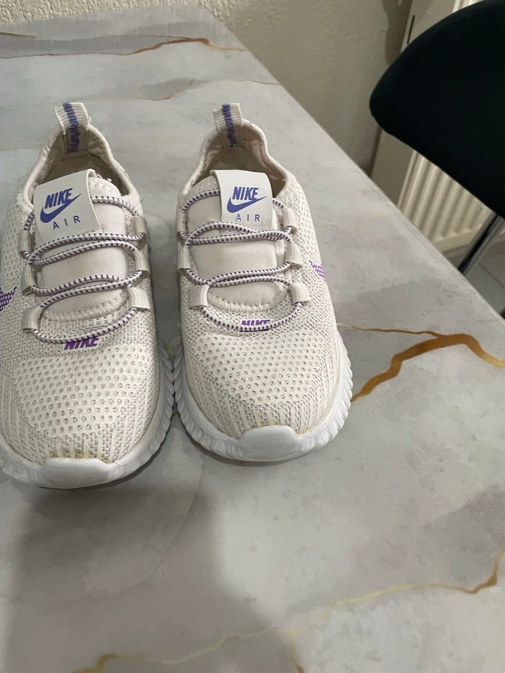 Beyaz Nike Air kız çocuk Spor Ayakkabı - Görsel 2