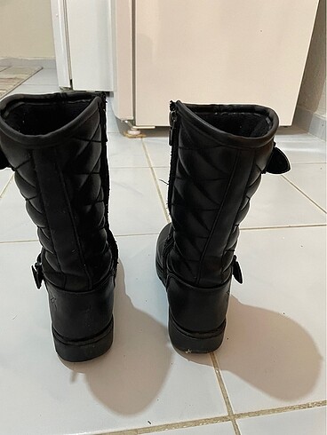 30 Beden siyah Renk Kinetix kız çocuk çizme