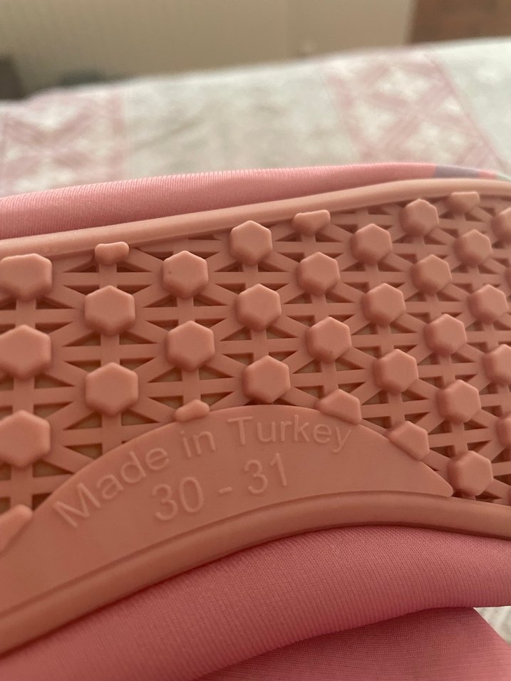 Kız Çocuk Pembe Minnie ve Daisy Terlik plaj havuz ayakkabısı - Görsel 3