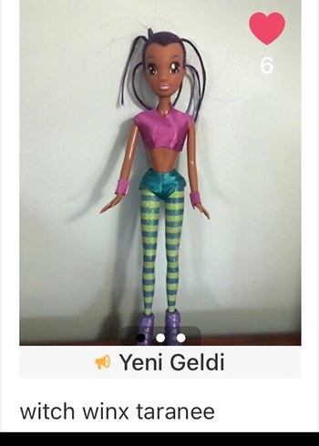 Walt Disney World REZERVEGri Kıyafetli Winx Bebek