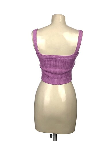 Trendyol & Milla nakışlı crop triko bluz - Görsel 5