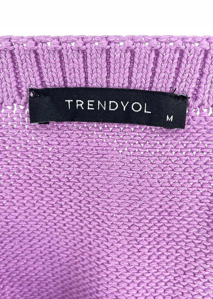 Trendyol & Milla nakışlı crop triko bluz - Görsel 3