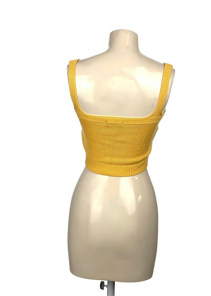 Trendyol & Milla nakışlı crop triko bluz - Görsel 5