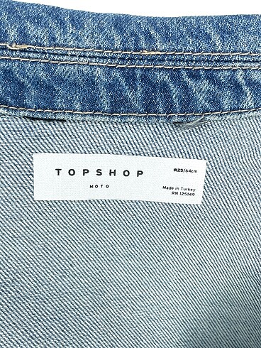 26 Beden mavi Renk Topshop Kot Ceket %70 İndirimli.