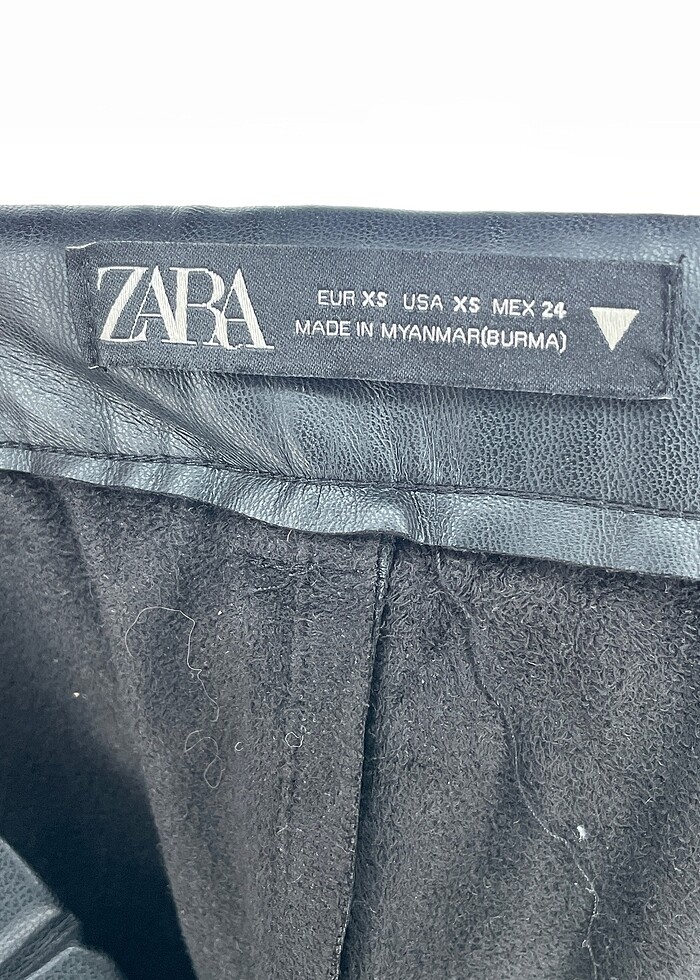 Zara suni deri pantolon p İndirimli. - Görsel 4