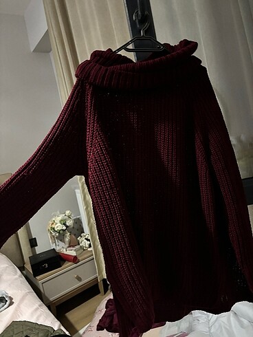 H&M Bordo uzun elbise kazak