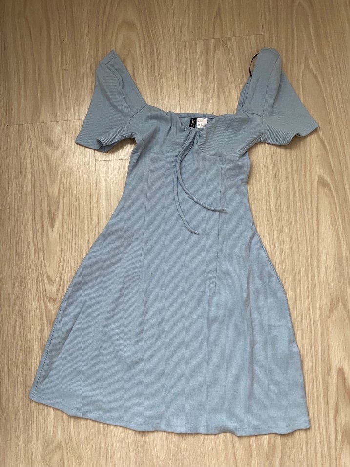 Düğmeli Mavi Hamile Mini Üst - Görsel 4