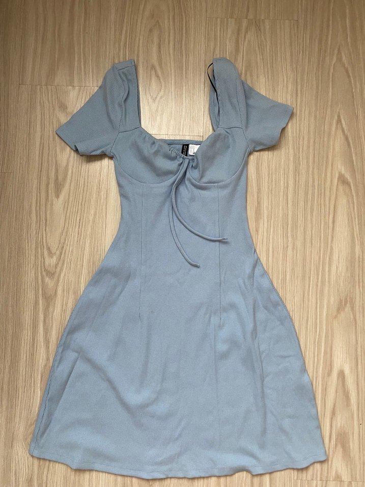 Düğmeli Mavi Hamile Mini Üst - Görsel 2