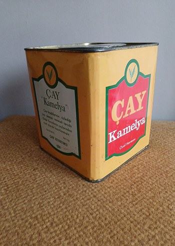 Antika Çay Kamelya Özel Harman Teneke Kutu - Görsel 3