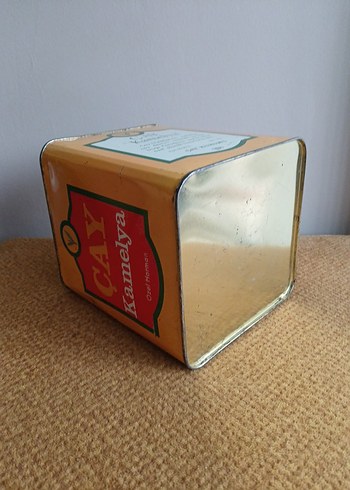 Antika Çay Kamelya Özel Harman Teneke Kutu - Görsel 4