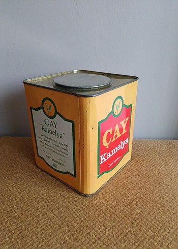Antika Çay Kamelya Özel Harman Teneke Kutu - Görsel 2