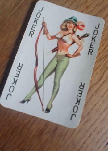 Kırmızı Vintage Pin-Up Oyun Kartları - Görsel 6