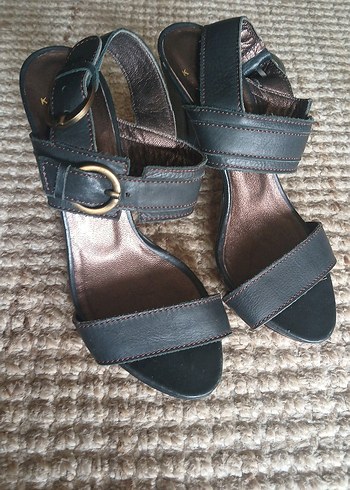 ATAKÖY Deri Bantlı Topuklu Ayakkabı - Görsel 8