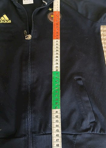 Adidas Fenerbahçe Erkek Çocuk Lacivert Sarı Fermuarlı Ceket - Görsel 7