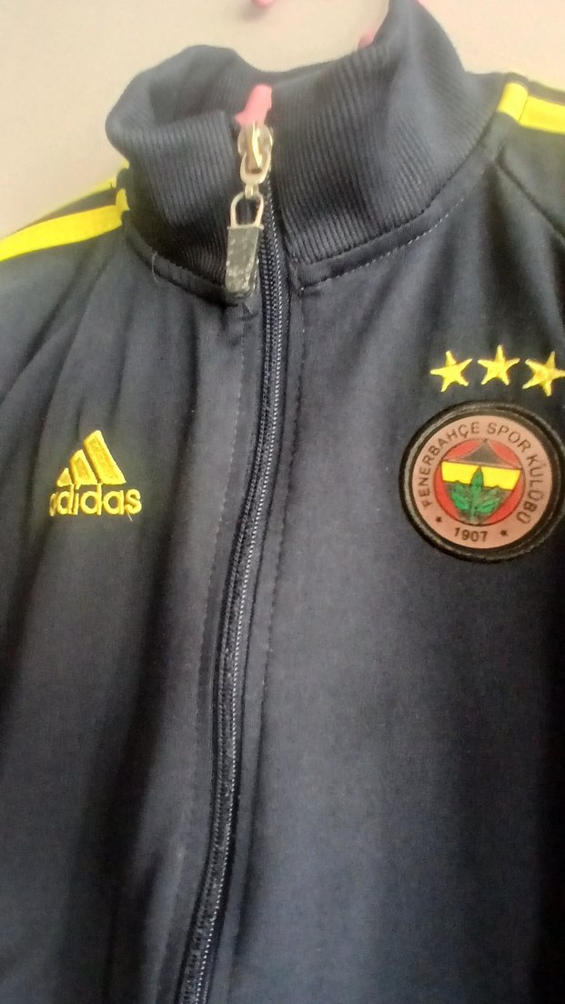 Adidas Fenerbahçe Erkek Çocuk Lacivert Sarı Fermuarlı Ceket - Görsel 4