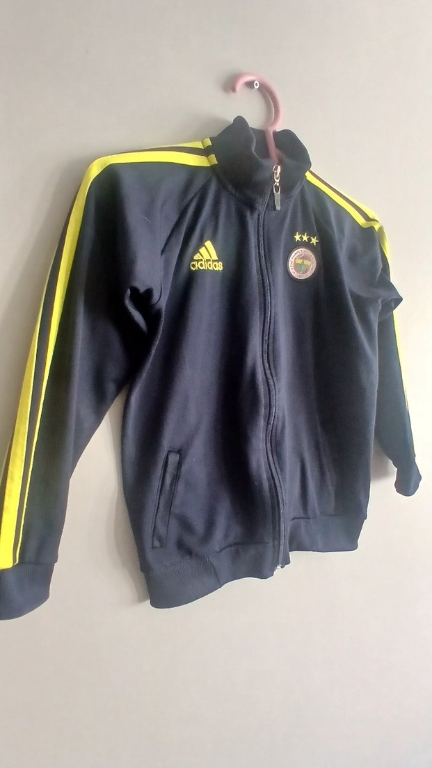 Adidas Fenerbahçe Erkek Çocuk Lacivert Sarı Fermuarlı Ceket - Görsel 2