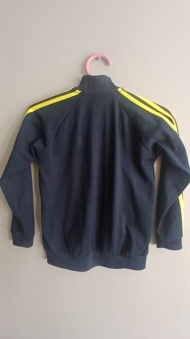 Adidas Fenerbahçe Erkek Çocuk Lacivert Sarı Fermuarlı Ceket - Görsel 3