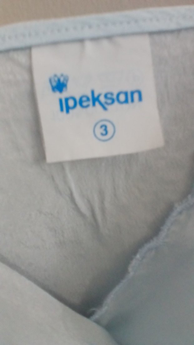 Vintage Bebe Mavisi İpeksan Gecelik - Görsel 4