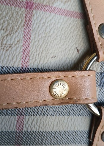 Bej Ekose Kadın Omuz Çantası - Görsel 8