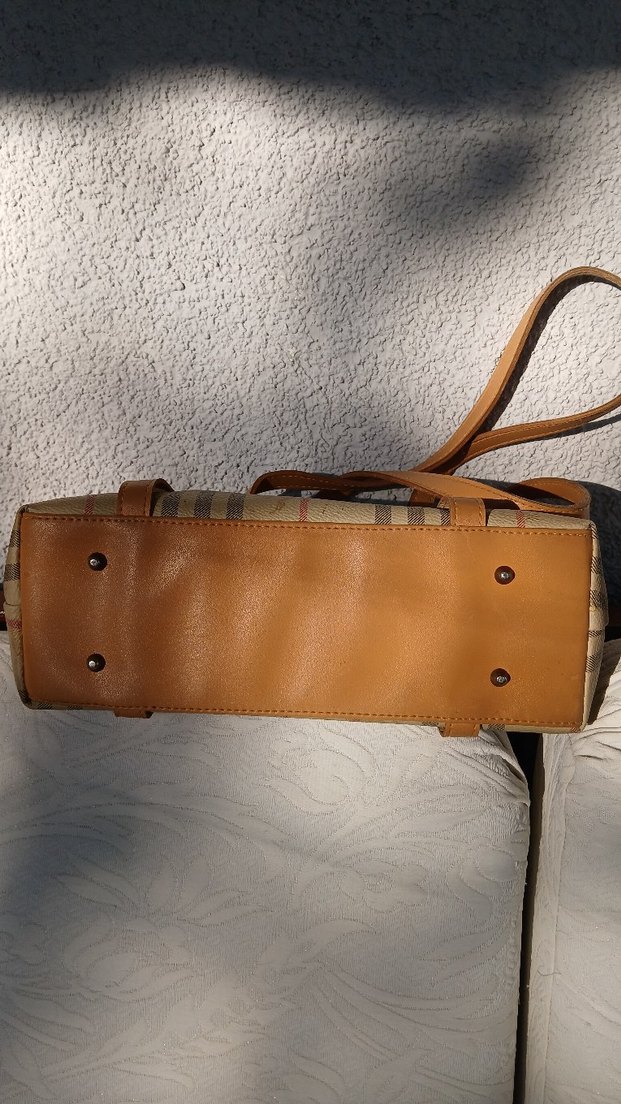 Bej Ekose Kadın Omuz Çantası - Görsel 5