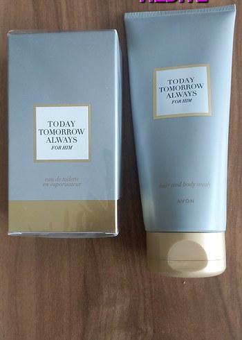 Avon Today For Him Parfüm ve Vücut şampuan hediye