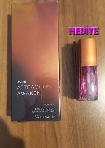 Avon Attraction Awaken Kadın Parfümü ve Dudak Bakım Yağı hediye