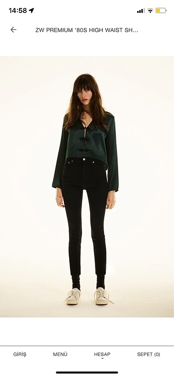 Zara siyah skinny jean