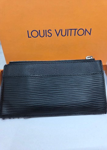 Louis Vuitton Louis Vuitton Siyah Deri Fermuarlı Kadın Cüzdanı