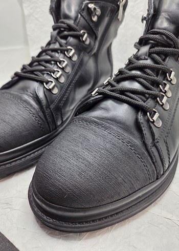 İnci Siyah Deri erkek bot - Görsel 2