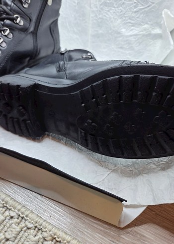 İnci Siyah Deri erkek bot - Görsel 5