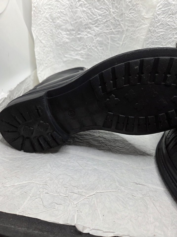 İnci Siyah Deri erkek bot - Görsel 4